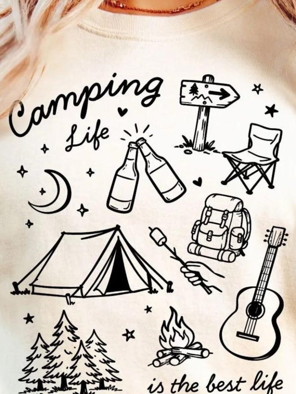 Camping Life Graphic T-Shirt 🏕️🔥✨ | Outdoor Adventure Tee